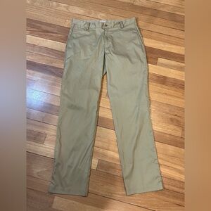 Nike Golf Dri Fit Pants Mens 32x32 Performance Stretch 639779-235 Khaki P8-15